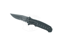 Нож складной Fox Blackfox Tactical Clip Point серрейтор
