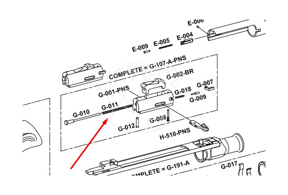 Пружина ударника Fabarm G-011