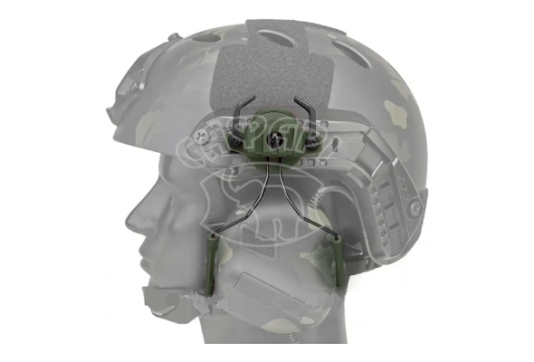 Крепление адаптер на каску шлем HL-ACC-43-OD для навушників Peltor/Earmor/Walkers (olive)