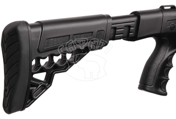 Рушниця Huglu ATROX Tactic Plus Black Telescopic Stock 12/76 46 см