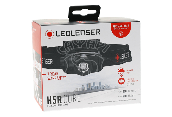 Налобний ліхтар Ledlenser H5R CORE, що заряджається