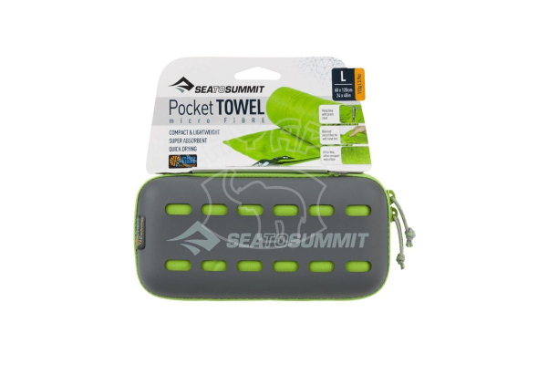 Полотенце туристическое Sea To Summit Pocket Towel Lime S