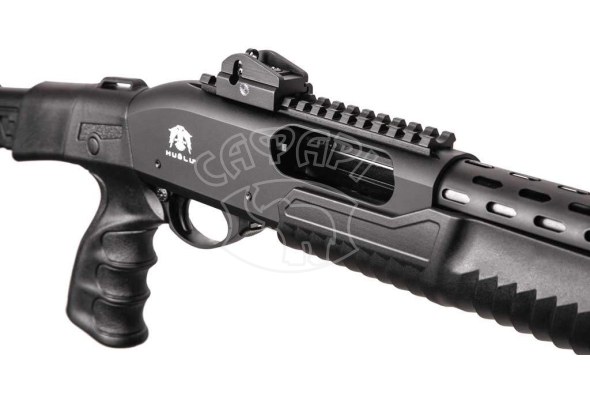 Рушниця Huglu ATROX Tactic Plus Black Telescopic Stock 12/76 46 см