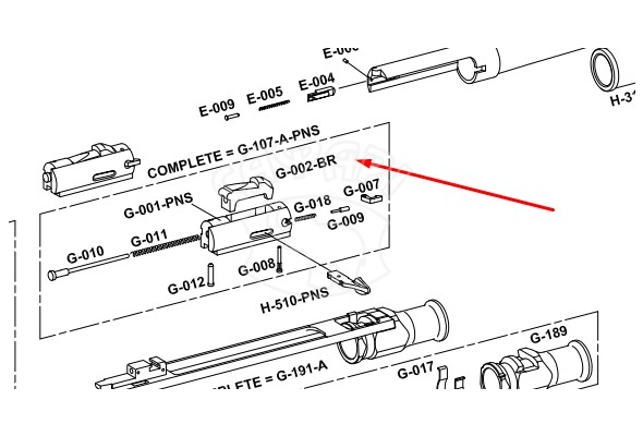 Затвор Fabarm G-002-BR