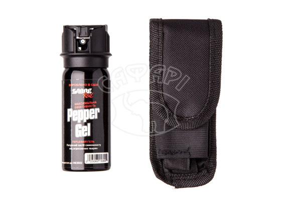 Балон газовий Sabre Red Tactical Gel з чохлом (гелевий)