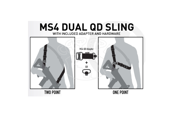 Ремінь рушничний с антабками Magpul MS4 Dual QD GEN 2 тактичний