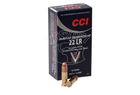  Патрон CCI 22l.r. Quiet-22, Segmented HP 2,6гр. (40gr)