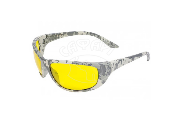 Тактические очки для мотоциклистов Global Vision Hercules-6 Digital Camo yellow линзы желтые