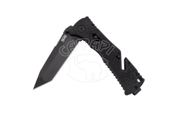 Ніж з складаний лезом SOG Trident Tanto Black TiNi