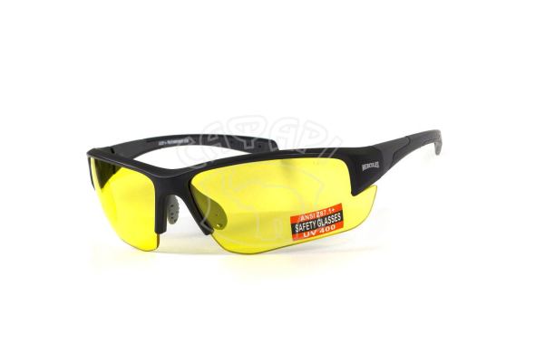 Тактические очки для мотоциклистов Global Vision Hercules-7 yellow линзы желтые