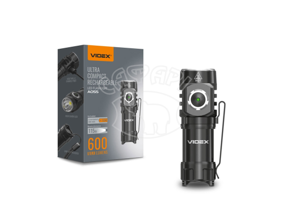 Портативный светодиодный фонарик A055 VIDEX 600Lm 5700K