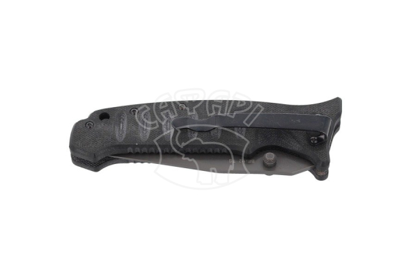 Ніж з складаний лезом Fox Blackfox Tactical Clip Point серрейтор