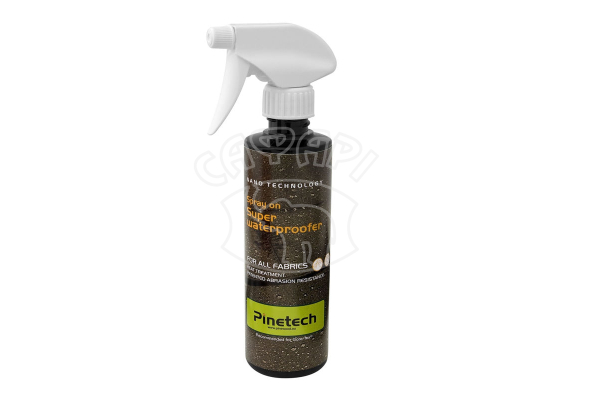 Водоотталкивающая пропитка PINETEC SUPER WATERPROOFER SPRAY– PATENTED ABRASION RESISTANCE
