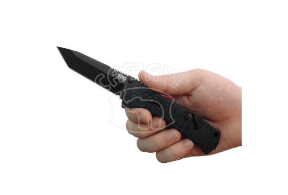 Ніж з складаний лезом SOG Trident Tanto Black TiNi