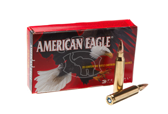 Патрон Federal American Eagle 223rem FMJ BT 62GR 4,0 гр