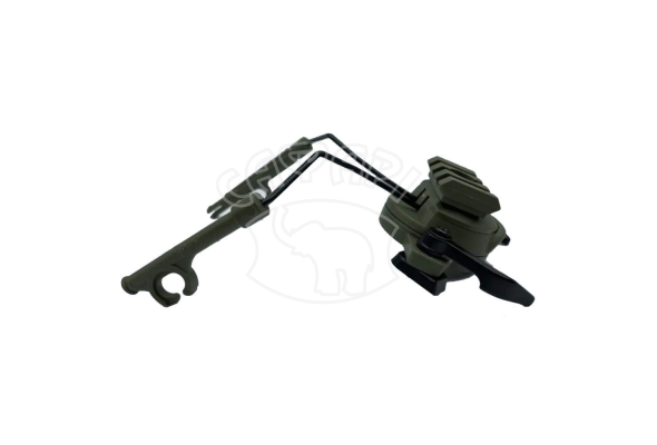 Крепление адаптер на каску шлем HL-ACC-43-OD для навушників Peltor/Earmor/Walkers (olive)