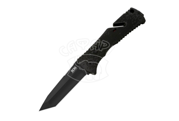 Ніж з складаний лезом SOG Trident Tanto Black TiNi