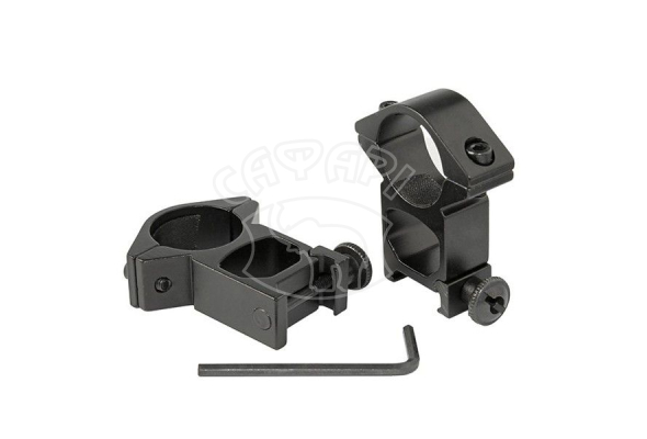 Кріплення для підствольного ліхтаря на Picatinny Fenix 25mm Ring Double