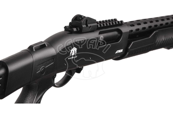 Рушниця Huglu ATROX Tactic Plus Black Telescopic Stock 12/76 46 см