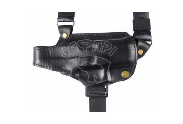 Кобура оперативна Медан Форт 17 шкіряна формована з шкіряним кріпленням та підсумком під магазин